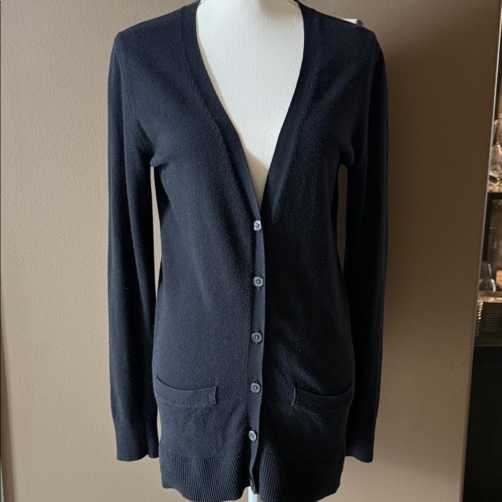 OLD NAVY Boyfriend Cardigan Black Jack Classic Sweater Size Medium